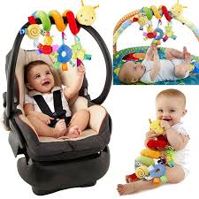 Spiral Stroller Car Seat Toy With Ringing Bell Caterpillar In 2020 Baby Car Seats Baby Car Seat Toys Baby Toys Rattles