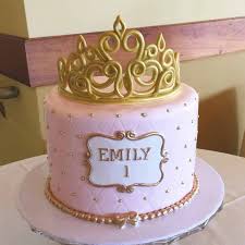 Princess Cake With Crown Princess Birthday Cake Baby Birthday Cakes Pink Birthday Cakes