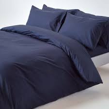 Design the bedroom of your dreams with modern duvet covers, inserts and quilts. Navy Blue Egyptian Cotton Duvet Cover With Pillowcase 200 Thread Count