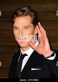 Benedict Cumberbatch attending the Vanity Fair Oscar Party hosted by editor  Graydon Carter at the Sunset Plaza parking lot Stock Photo
