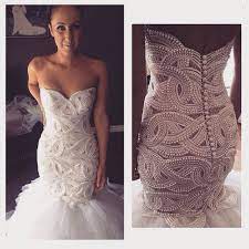 Amazing 2015 New Heavy Handworks Luxury Pearls Mermaid Wedding Dresses Sweetheart Gorgeous Long Bridal Gowns Sweep Train Customize Wedding Dress Outlet Wedding Vestido Casamento Civil Vestidos De Noiva Sereia Vestidos