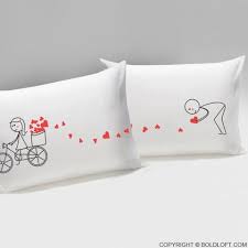 Find a heart template online and cut out a front and back of your pillow or door hanger using that template. Boldloft All My Love For You Couple Pillowcases His And Hers Pillowcases His And Hers Gifts Boldloft