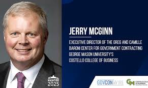 Jim Garrettson, CEO of Executive Mosaic, Presents Ellen Lord, DoD  Acquisition Chief, Her Third Wash100 Award