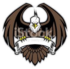 Eagle Grip The Blank Ribbon Royalty Free Stock Vector Art Burung Elang Seni Konsep Logo Keren