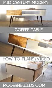 All it takes are some plywood sheets, hairpin legs, and some wood glue/nails/screwdriver. Mid Century Modern Coffee Table Modern Builds