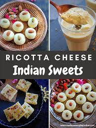 Easy Ricotta Cheese Indian Sweets In 2020 Indian Sweets Indian Dessert Recipes Indian Desserts