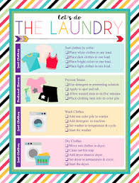 Don't wash jeans with other items, even if they're the same color, for the reason described above. Free Printable Laundry Chart I Should Be Mopping The Floor