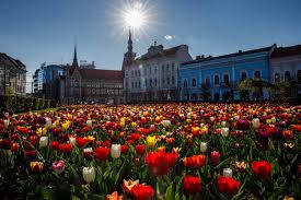 The city, with about 320,000 people, is very pleasant. 2