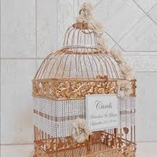 Securely hold congratulatory cards, cash gifts, money envelopes, and gift cards. Accessories Rose Gold Bird Cage Wedding Card Holder Poshmark