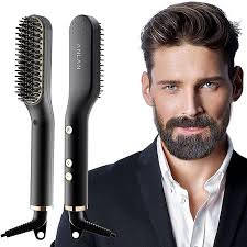 Una più grande e una più piccola. Anlan Piastra Per Barba Da Uomo 30s Di Riscaldamento Rapido Ionico Spazzola Lisciante Elettrica Mini Pettine Della Capelli E Barba Per Lo Styling Lunga E Corta Amazon It Bellezza