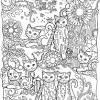21 realistic cat coloring pages selection. 1