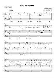 Want the letter notes for a song and want to play it on the piano / keyboard, this is the place. Forest Blakk If You Love Her Sheet Music For Piano With Letters Download Piano Vocal Sku Pvo0041720 At Note Store Com