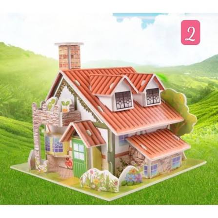 Đồ Chơi Lắp Ghép Mô Hình 3D - Bằng Bìa Xốp An Toàn, Kích Thước 21x14cm - Đồ