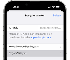 Mengubah negara atau wilayah ID Apple - Apple Support (ID)