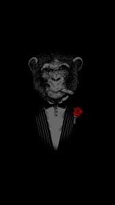 Baddass Walipaper I Found In One Of My Apps 4k Omeld App Monkey Wallpaper Pure Black Wallpaper Dark Background Wallpaper