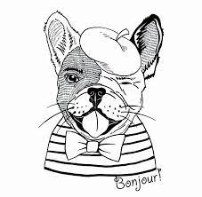 For kids & adults you can print animal or color online. Bull Dog Coloring Page Lovely French Bulldog Line Drawing At Getdrawings Puppy Coloring Pages Dog Coloring Page Dog Coloring Book