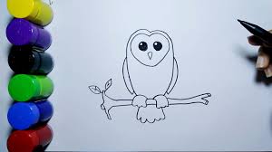 Gambar kayu bunga imut dekorasi hijau warna burung. Cara Menggambar Burung Hantu Mudah Pemula How To Draw An Owl For Beginners Youtube
