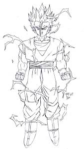 Mystic Gohan Ssj2 Lineart By Jorgee Alves17 Gohan Fighting Poses Gohan Ssj2
