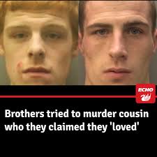 Kevin Gibney whacked Ryan Coburn with a broomstick while disguised as a  street sweeper before younger sibling Jack emerged from an alleyway and  shot at him