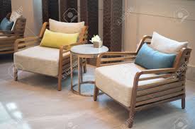 Great savings & free delivery / collection on many items. Two Brown Wooden Chair Side Table Luxury Style Interior Living Stock Photo Picture And Royalty Free Image Image 128166913