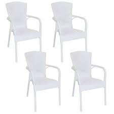 Visually search the best white plastic patio chairs and ideas. Sunnydaze Decor Segesta Plastic Patio Armchair Set Of 4 Tla 001 4pk At Tractor Supply Co