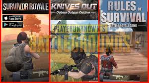 There will be a live game update this week in survivor royale. All The Battlegrounds Survival Royale Knives Out Rules Of Survival Battle Royale Ios Android Youtube