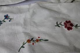 Vintage White Kid Leather Embroidered Flowers Gloves Vintage Gloves Embroidered Flowers Embroidered