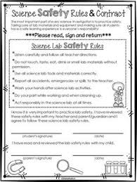 Science Lab Safety Contract Freebie Science Lab Safety Science Lab Safety Rules Science Lab Safety Contract