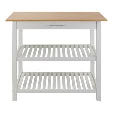 Stainless steel kitchen island with drawers. Casual Home Kitchen Island Bar Station With Hardwood Counter Top Stainless Steel Towel Rack 1 Large Drawer And Lower Storage White Target