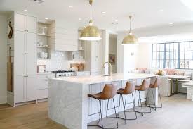 High Hats Lighting Kitchen Beach Style With White Island Countertop Silver Window Treatment Accessories