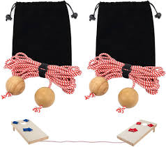 Amazon.com : SCOTTCHEN Cornhole Game Measuring Device Cornhole Boards  Distance Setup Tool 1/4in x 9.3 Rope with 2-1/2 in Wood Balls 2 Set :  Sports & Outdoors