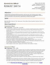 Many faculty may be happy to receive either a resume or a cv from undergrads looking to conduct research with them. Admissions Officer Resume Samples Qwikresume