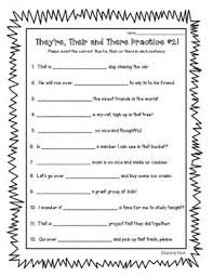 Homophones There They Re And Their Practice Worksheet 2 Practices Worksheets First Grade Worksheets Worksheets