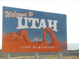 It is big, bold, and very colorful. Welcome To Utah Life Elevated Welcome Signs On Waymarking Com