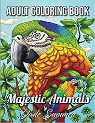 Download Majestic Animals An Adult Coloring Book With Detailed Animal Portraits And Relaxing Nature Scenes By Jade Summer