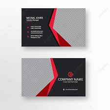 Find a variety of create your own business card templates and many predesigned options that are simple to customize, proof, and order when it's most convenient. Schwarze Und Rote Visitenkarte Red Business Cards Business Cards Vector Templates Vector Business Card