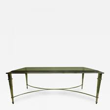 This unique, modern, and sophisticated coffee table is made of tempered glass and is delighting its users with a beautiful picture of brooklyn bridge. Maison Ramsay French Modern Neoclassical Polished Nickel And Glass Coffee Table Maison Ramsay