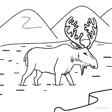 Noggin/bear in the big blue house. Printable Moose Coloring Pages For Kids