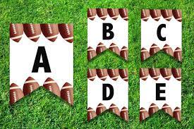 FREE Printable Football Letters