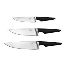 Vorda 3 Piece Knife Set Ikea Knife Chef Knife Knife Sets