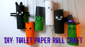 Halloween is right around the corner! Diy Halloween Toilet Paper Roll Craft Recycle Youtube