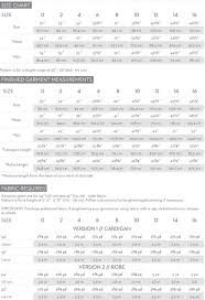 Samara Size And Fabric Quantity Charts Victory Patterns