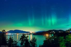 Northern Lights Over Skyline Anacortes Wa Northern Lights Nature Photography Photo