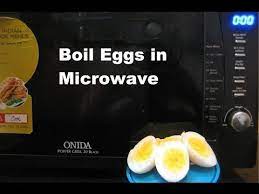 This will keep the eggs from cracking and will make them easier to peel. How To Boil Eggs In The Microwave Oven Without Foil Microwave Eggs Ways To Cook Eggs How To Cook Eggs