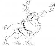 Simply grab these frozen activities printables and you are ready to play and learn with ana, elsa, olaf, sven, kristopher, and snowflake theme. Cute Reindeer Sven Coloring Pages Printable