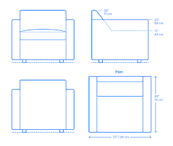 Shop wayfair for the best apartment size accent chairs. Armchairs Dimensions Drawings Dimensions Com
