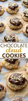.christmas cookies without sugar and butter ingredients: Chocolate Coconut Cloud Cookies A Cross Between A Meringue And A Macaroon Soft And Chewy With C Coconut Recipes Gluten Free Christmas Cookies Dessert Recipes