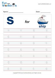 These worksheets use a font for the letters, and they will be removed eventually. Trace Alphabets Small Letter S Free Printable Worksheets