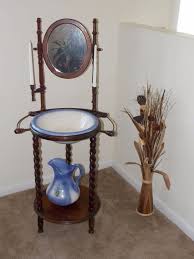 Antique Vintage Wash Basin Stand With Mirror Wash Basin And Pitcher Included Wash Basin Basin Interior Furniture