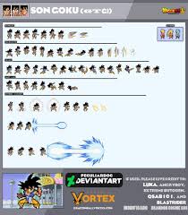 Goku Gt Adulto Lsw Sprite Sheet Personagens